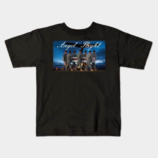 ANGEL FLIGHT Kids T-Shirt by Cult Classics